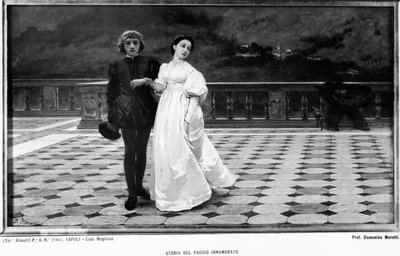 Zakochana strona autorstwa Domenico Morelli