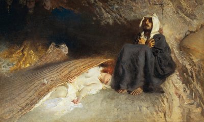 Kuszenie św. Antoniego autorstwa Domenico Morelli