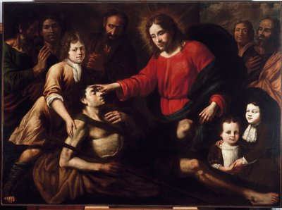 Uzdrowienie niewidomych autorstwa Domenico Parodi