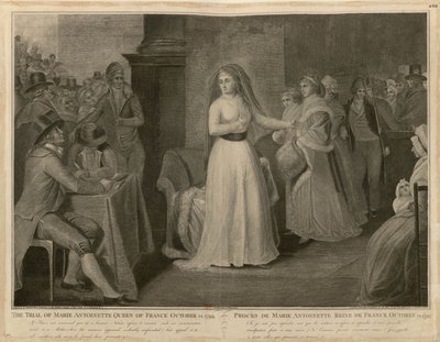 Proces Marii Antoniny, królowej Francji, 14 października 1793 r. autorstwa Domenico Pellegrini