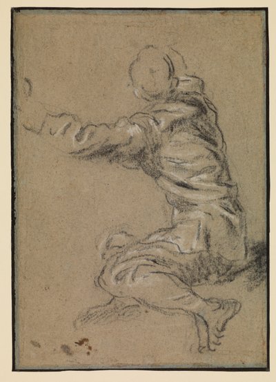 Siedzący mężczyzna, XVI wiek autorstwa Domenico Robusti Tintoretto