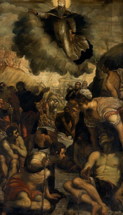 Św. Augustyn uzdrawiający kalekich, ok.1549 autorstwa Domenico Robusti Tintoretto
