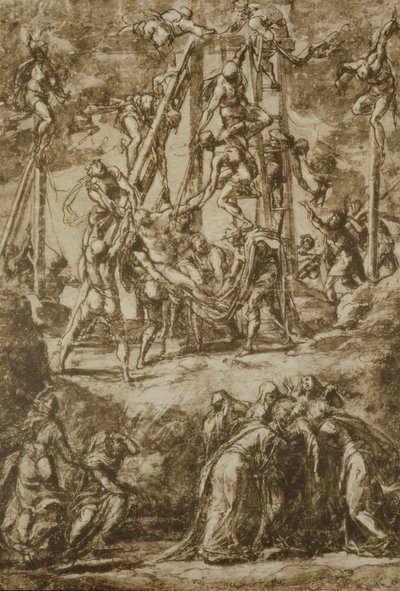 Studiuj przed osadzeniem autorstwa Domenico Robusti Tintoretto