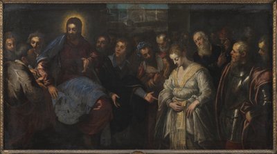 Chrystus i cudzołożnica autorstwa Domenico Tintoretto
