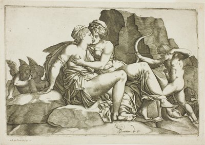 Jowisz i Callisto autorstwa Domenico Vito
