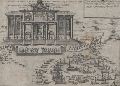 Wjazd Henryka III, króla Francji i Polski, do Wenecji, 1574. autorstwa Domenico Zenoi