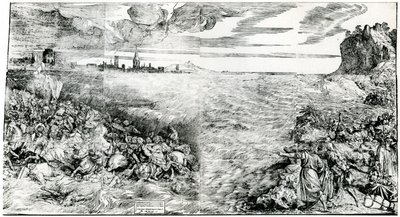 „Zniszczenie wojsk faraona w Morzu Czerwonym”, 1549, 1937 autorstwa Domenico dalle Greche
