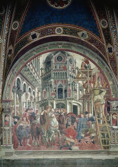 Rozbudowa szpitala, ok. 1442-43 autorstwa Domenico di Bartolo