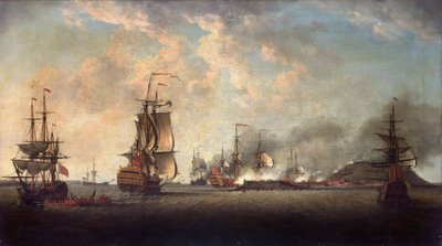 Brytyjski atak na twierdzę Goree, 29 grudnia 1758 r., u wybrzeży Dakaru autorstwa Dominic Serres