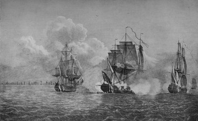 Zdobycie Tetydy i Feniksa, ok. 1770 autorstwa Dominic Serres