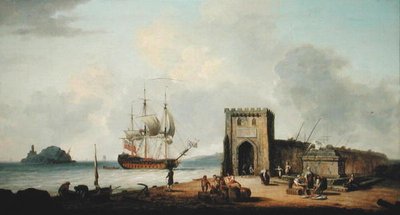 Port Śródziemnomorski (olej na płótnie) autorstwa Dominic Serres
