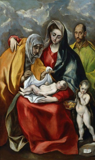 Święta Rodzina z młodym Janem Chrzcicielem, ok. 1585. autorstwa Dominico El Greco