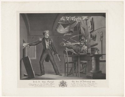 J:C:J: Van Speijk 5 lutego 1831 (tytuł na obiekcie) autorstwa Dominicus Franciscus du Bois