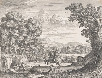Bellerophon Pokonując Chimerę, 1668. autorstwa Dominique Barriere