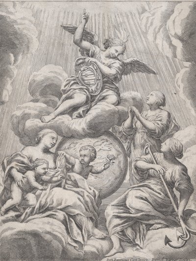 Wiara, nadzieja i miłość, 1630-78. autorstwa Dominique Barriere