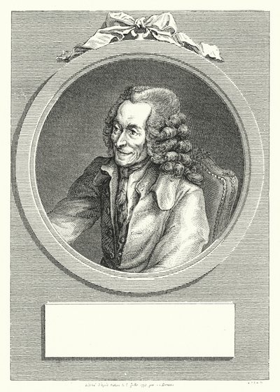 Voltaire, francuski pisarz i filozof oświecenia (grafika) autorstwa Dominique Vivant (after) Denon