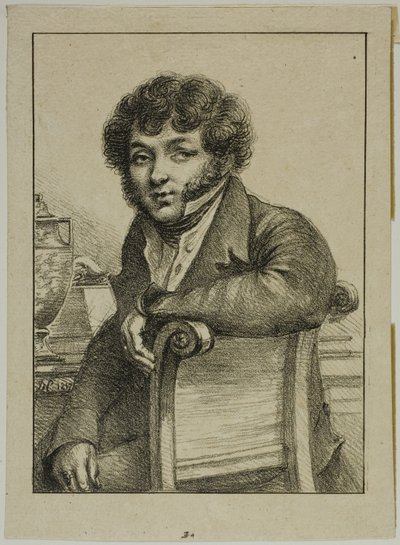 Portret Bruneta, Drukarz autorstwa Dominique Vivant Denon