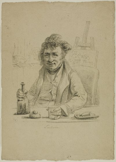 Portret Lantara w roli Joly, z Le Peintre au Cabaret autorstwa Dominique Vivant Denon