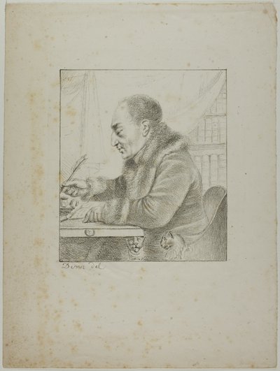 Portret Volneya zanurzającego pióro autorstwa Dominique Vivant Denon
