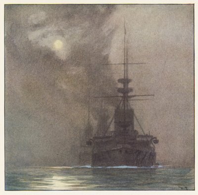 Rudyard Kipling: Mokra litania (kolorowa litografia) autorstwa Donald (after) Maxwell