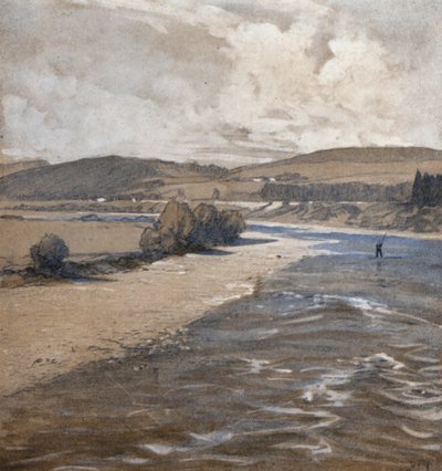 Dee w Aboyne (kolor lito) autorstwa Donald (after) Maxwell