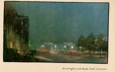 Starlight and Hyde Park Corner, z „The New Lights of” London”, wydana w 1926 r. autorstwa Donald Maxwell