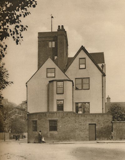 Canonbury Tower, stary dwór przekształcony w klub towarzyski, ok. 1935. autorstwa Donald McLeish