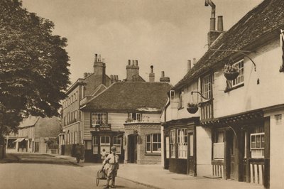 Church Street, Chiswick, z bronią Burlington, c1935. autorstwa Donald McLeish