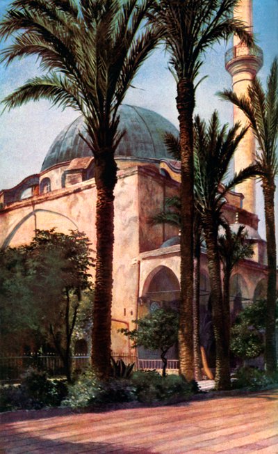 Meczet Jezzar Paszy, Akr, Palestyna, ok. 1930 autorstwa Donald McLeish