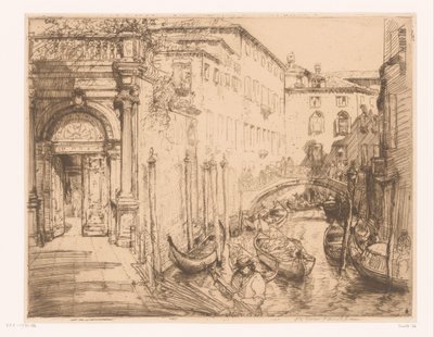 Widok w Wenecji 1911 (Biały Pałac) Biały Pałac autorstwa Donald Shaw MacLaughlan (signed by artist)