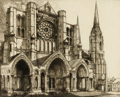 Chartres, portal północny autorstwa Donald Shaw MacLaughlan