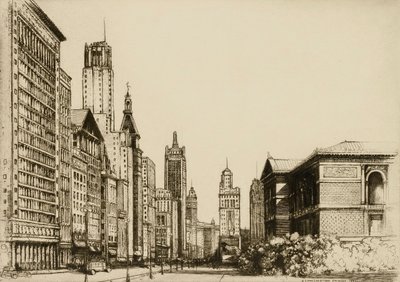 Chicago, Michigan Avenue no. 1 autorstwa Donald Shaw MacLaughlan
