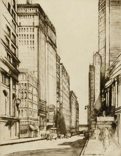 Chicago, Monroe Street autorstwa Donald Shaw MacLaughlan