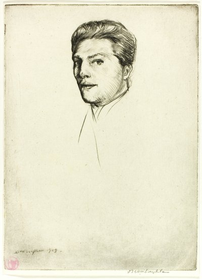 Sucha igła numer pięć: portret autorstwa Donald Shaw MacLaughlan
