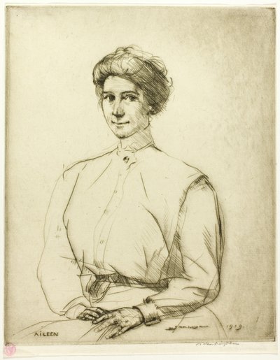 Sucha igła numer jeden: portret autorstwa Donald Shaw MacLaughlan