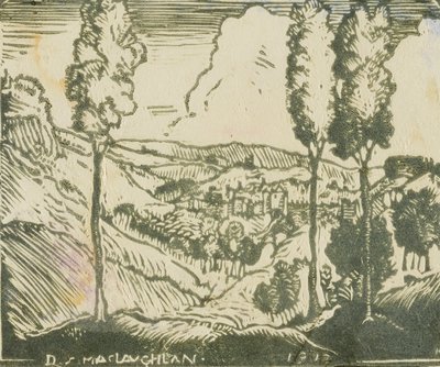 Krajobraz autorstwa Donald Shaw MacLaughlan