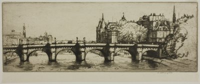 Pont Neuf, Paryż autorstwa Donald Shaw MacLaughlan
