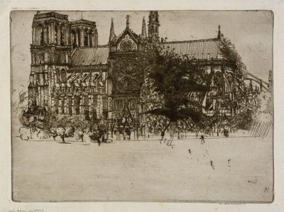 Notre-Dame de Paris autorstwa Donald Shaw MacLaughlan