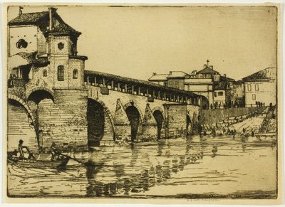 Ponte Ticino, Pawia autorstwa Donald Shaw MacLaughlan