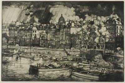 Quai des Grands Augustins, Paryż autorstwa Donald Shaw MacLaughlan