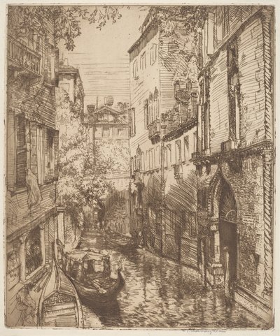 Rio delle Verona, Wenecja autorstwa Donald Shaw MacLaughlan