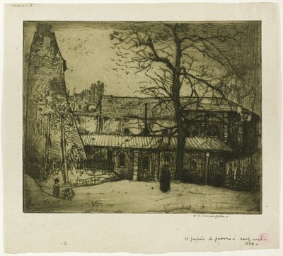 St. Julien-le-Pauvre autorstwa Donald Shaw MacLaughlan