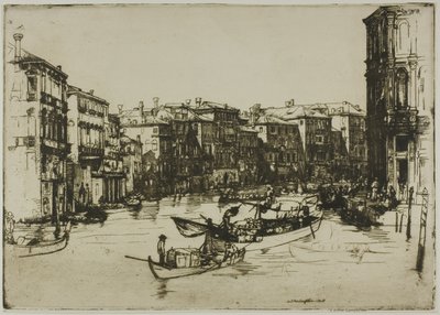Rynek, Wenecja autorstwa Donald Shaw MacLaughlan