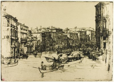 Rynek, Wenecja autorstwa Donald Shaw MacLaughlan
