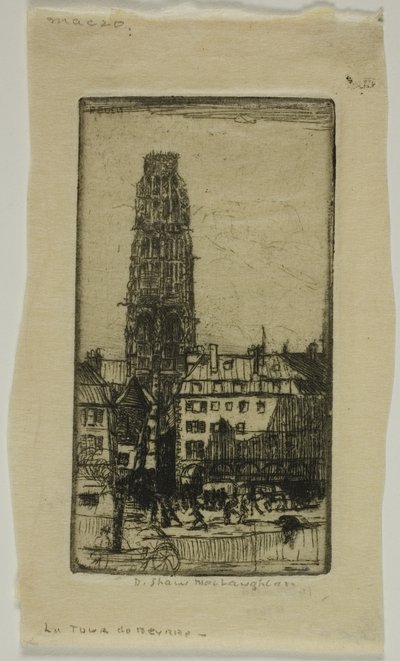 Butter Tower, Rouen autorstwa Donald Shaw MacLaughlan