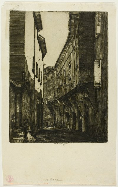 Via San Vitale, Bolonia autorstwa Donald Shaw MacLaughlan