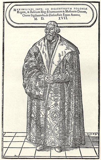 Portret barona Zygmunta von Herbersteina, ambasadora w Polsce i Rosji, 1559 autorstwa Donat Hübschmann