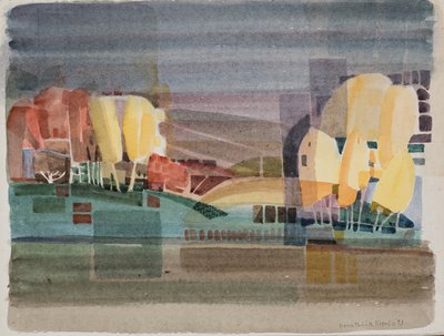 Polimento paisagístico abstrato autorstwa Donatella Merlo
