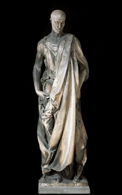 Habakuk (również Zuccone) lub Elizeusz (Habakuk (Habakuk, Habakuk, Habakuk, Habakuk, Havakkuk) lub Elizeusz). Marmurowa rzeźba autorstwa Donatello (Donato di Niccolo di Betto Bardi). autorstwa Donatello