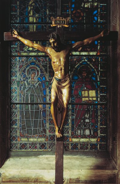 Włochy, Florencja, kościół Santa Croce, Krucyfiks autorstwa Donatello